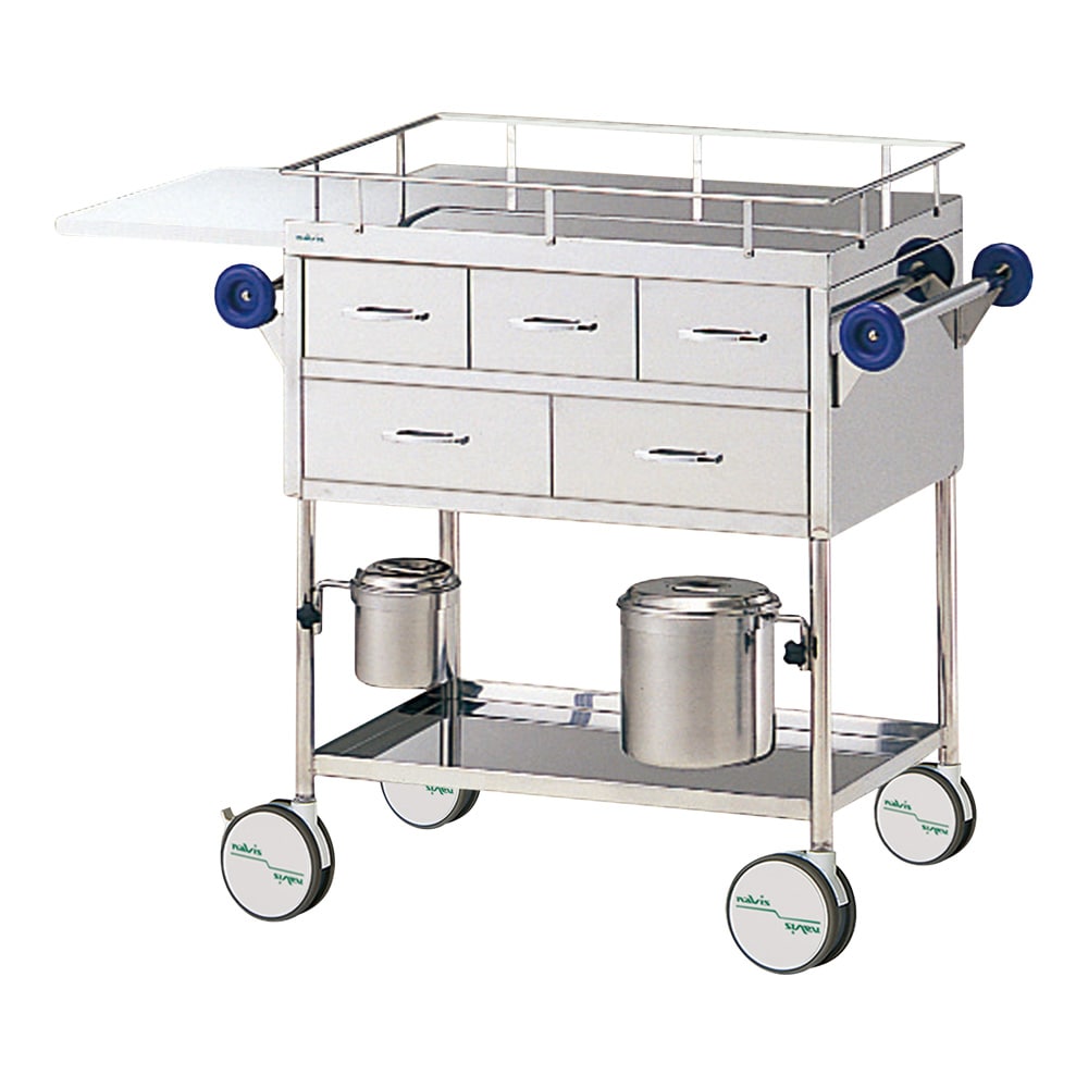 ナビス(アズワン) 繃帯交換車 700×450×850mm NBC-2 1台(ご注文単位1台)【直送品】