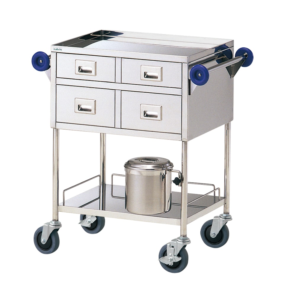 ナビス(アズワン) 繃帯交換車 600×450×855mm BC-ASS 1台(ご注文単位1台)【直送品】