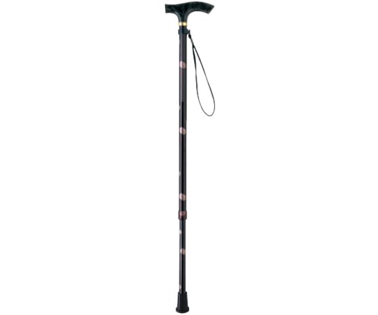 ひまわり 京友禅 雨にも負けず 2段伸縮ステッキ 波丸 VH8215 1本（ご注文単位1本）【直送品】