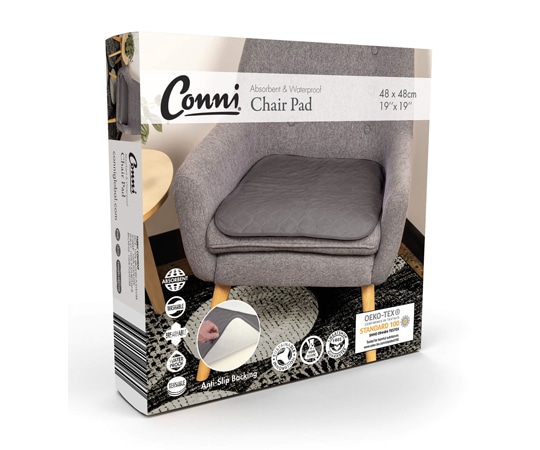 Conni チェアパッド Sサイズ チャコール CCD-048048-25-1CH 1枚(ご注文単位1枚)【直送品】
