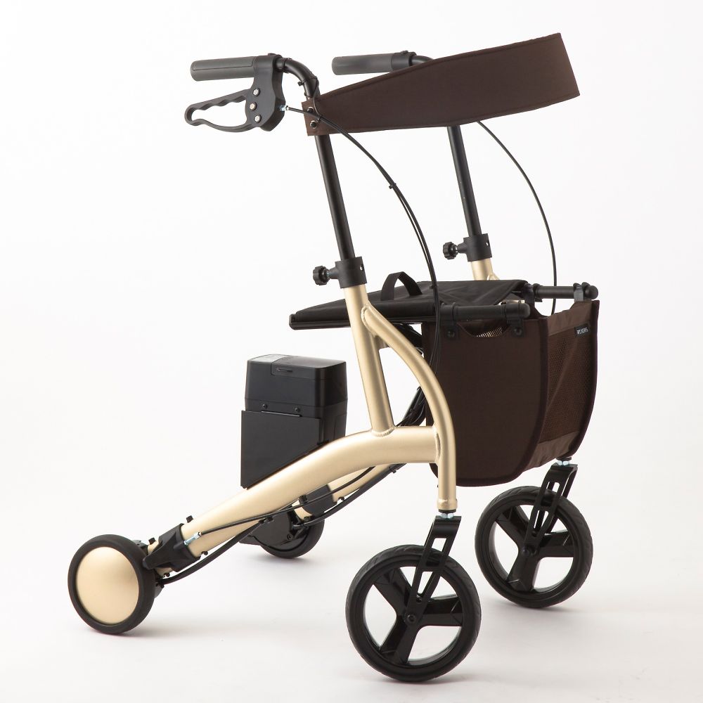 竹虎 自動制御機能付き歩行器 ロボットアシストウォーカーRT.2 トールタイプ シャンパンゴールド 118204 1台（ご注文単位1台）【直送品】