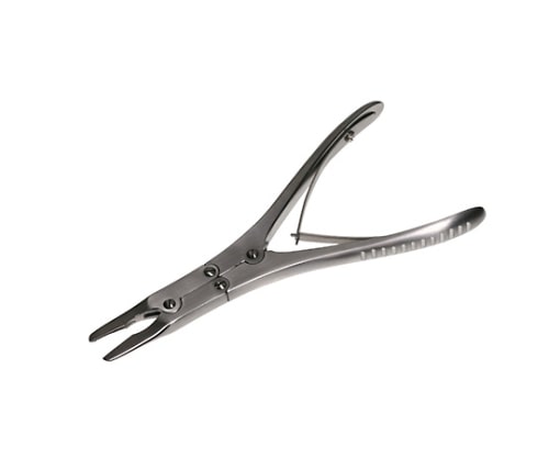 日本フリッツメディコ 二連丸のみ鉗子 極細 15cm 曲 1.5mm P267-6227S 1個（ご注文単位1個）【直送品】