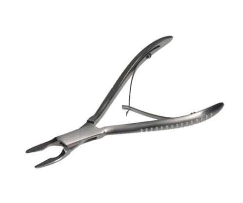 日本フリッツメディコ 丸のみ鉗子 極細 17cm 弱弯 1.5mm P265-4224 1個（ご注文単位1個）【直送品】