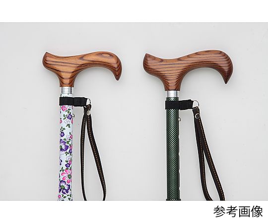 サン 折りたたみステッキ（グリーンチェック） T-687 1本（ご注文単位1本）【直送品】