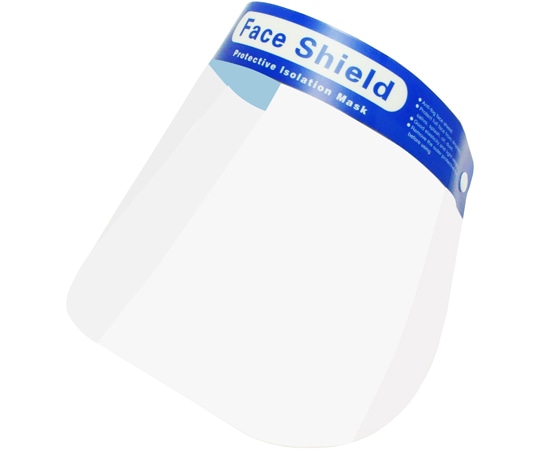 小野商事 フェイスシールド フリーサイズ 10枚入 WS7501 1袋(ご注文単位1袋)【直送品】