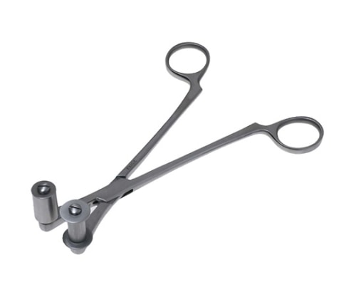 日本フリッツメディコ ローラー鉗子 18cm Z181-802T 1個（ご注文単位1個）【直送品】