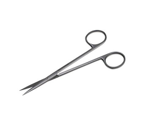 日本フリッツメディコ メッツェンバーム剪刀 14.5cm 直 両尖 B025-0368 1個（ご注文単位1個）【直送品】