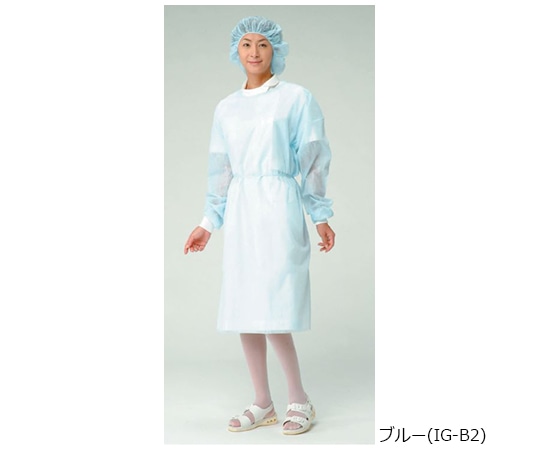 メディテックジャパン テクセルアイソレーションガウン 50枚×2箱入 袖口ニット イエロー IG-Y2 1ケース（ご注文単位1ケース）【直送品】