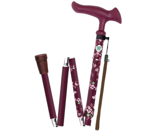 フジホーム かるがもファムⅡ折畳 小花ワイン WB5132 1本(ご注文単位1本)【直送品】