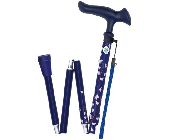 フジホーム かるがもファムⅡ折畳 小花ネイビー WB5133 1本(ご注文単位1本)【直送品】