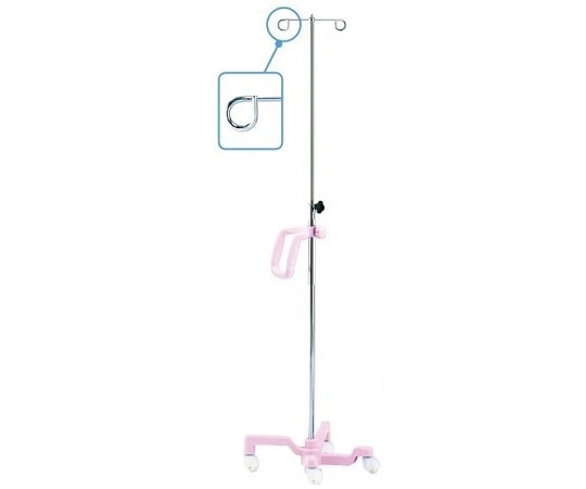 ナビス（アズワン） イルリガードルスタンド ピンク グリップ付き NNW-2P 1個（ご注文単位1個）【直送品】