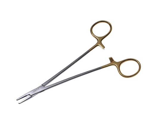 日本フリッツメディコ T/Cメーヨ・ヘガール持針器 16cm 0.5チップ付 C007-016X 1個(ご注文単位1個)【直送品】