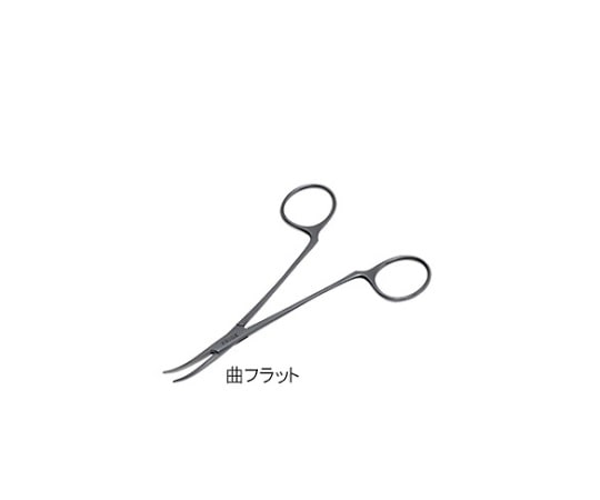 日本フリッツメディコ 毛抜き鉗子 12.5cm 曲フラット F052-0785F 1個（ご注文単位1個）【直送品】