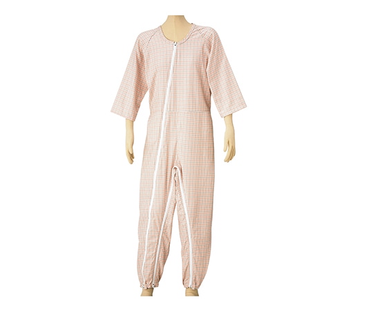 松本ナース産業 つなぎねまき（WファスナーⅡ型） ピンク M 4300 1枚（ご注文単位1枚）【直送品】