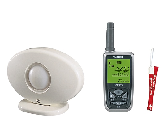 竹中エンジニアリング 徘徊お知らせ感知くん (卓上型受信機セット/携帯型受信機セット) 携帯型受信機+送信機 HCS-106(KE) 1個(ご注文単位1個)【直送品】