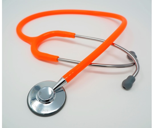 ユーメド貿易 ADスコープ シングルヘッドステトスコープライト ネオンオレンジ AD711NO 1本（ご注文単位1本）【直送品】