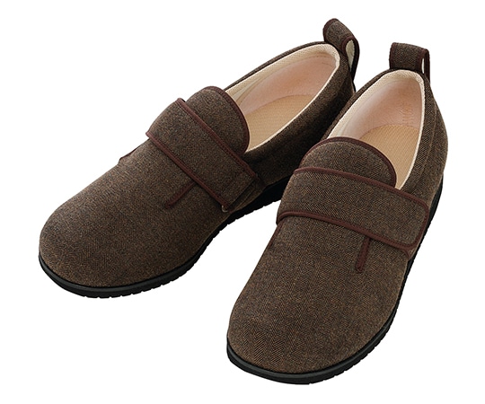 徳武産業 ダブルマジックⅡ ヘリンボン 3E（男性用） 茶 LL 1037 1足（ご注文単位1足）【直送品】