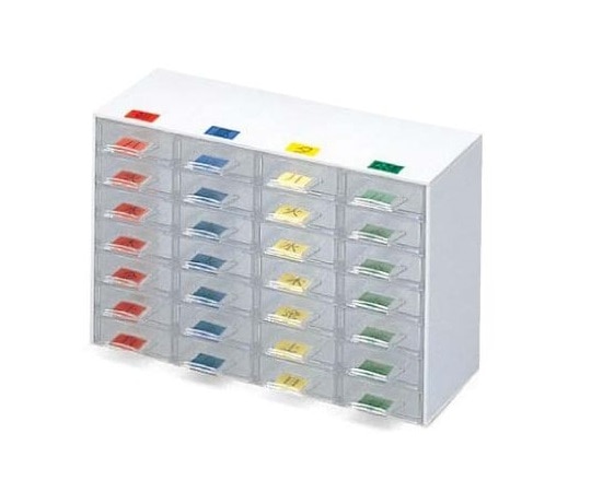 サカセ 自主管理薬箱(据置型) MC-S128 CL 1台(ご注文単位1台)【直送品】