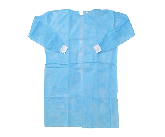 歯愛メディカル オペ用ガウン ブルー (J) 10枚入 1パック(ご注文単位1パック)【直送品】