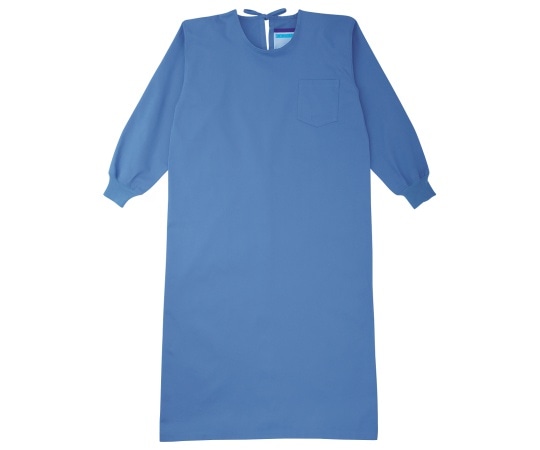 KAZEN メンズ手術衣 ブルー L 135-51 L 1枚(ご注文単位1枚)【直送品】