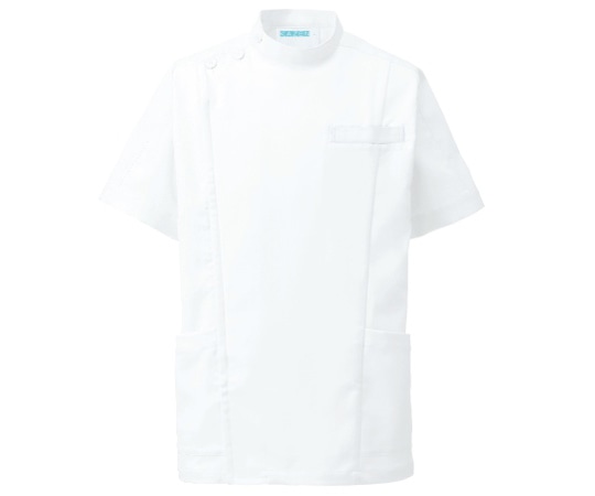 KAZEN メンズジャケット半袖 白 LL 253-20 LL 1枚（ご注文単位1枚）【直送品】