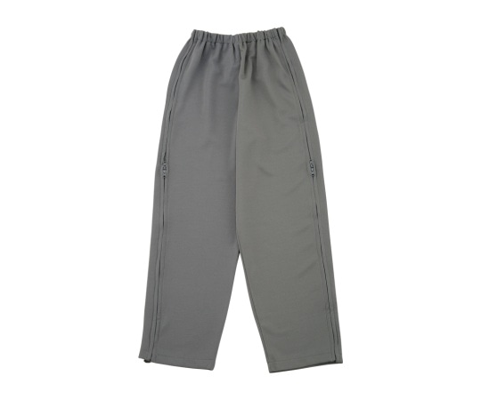 ケアファッション 婦人脇全開ニットパンツ グレー LL 39817 1枚（ご注文単位1枚）【直送品】