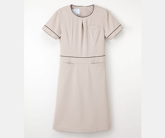 Beads Berry（ナガイレーベン） ワンピース ベージュ L LH6257 1枚（ご注文単位1枚）【直送品】