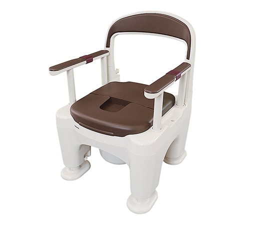 パナソニックエイジフリー ポータブルトイレ ラフィーネ（座楽） あたたか便座（前後傾斜脚付き） モカブラウン PN-L30203B 1個（ご注文単位1個）【直送品】