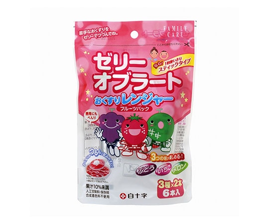 白十字 FC(ファミリーケア) おくすりレンジャーフルーツパック 3種×2本入×6袋 42490 1ケース(ご注文単位1ケース)【直送品】