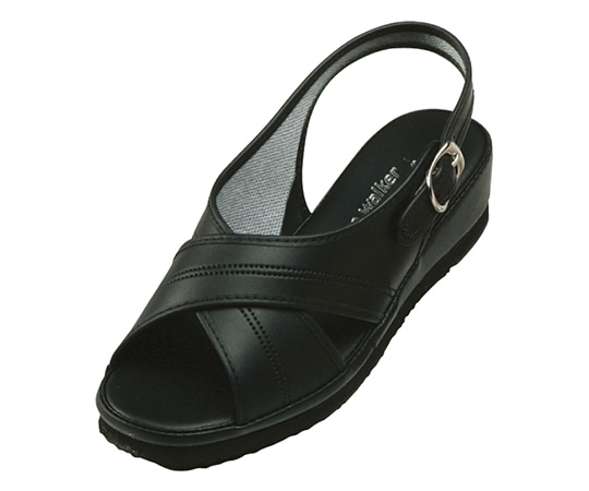 ダイマツ PWベーシックサンダル ブラック M PW7602 1足(ご注文単位1足)【直送品】