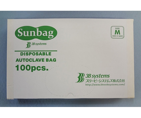 スリービーシステムズ オートクレーブ廃棄用バッグ サンバッグ M 1パック(100枚×10箱入) SB003 1パック(ご注文単位1パック)【直送品】