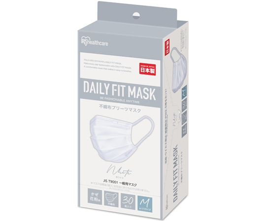 アイリスオーヤマ DAILY FIT MASK ふつう 30枚入 ホワイト PN-DC30MW 1個（ご注文単位1個）【直送品】