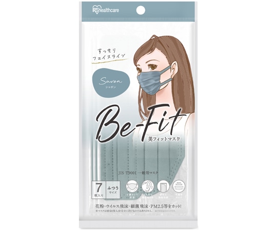 アイリスオーヤマ 美フィットマスク ふつう 7枚入 シャボン PK-B7MXF 1個（ご注文単位1個）【直送品】