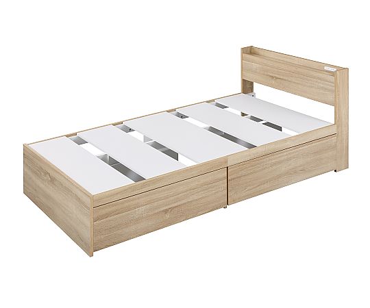 アイリスオーヤマ 大容量収納ベッド宮付き DSBM-S 1個（ご注文単位1個）【直送品】