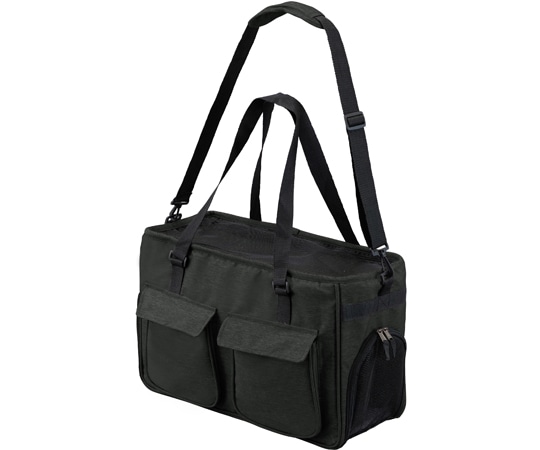 アイリスオーヤマ ソフトペットキャリーMサイズ ブラック PSC-490 1個（ご注文単位1個）【直送品】