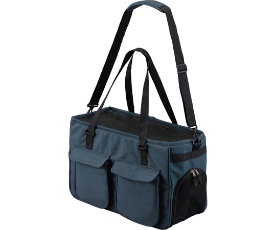 アイリスオーヤマ ソフトペットキャリーMサイズ ネイビー PSC-490 1個（ご注文単位1個）【直送品】