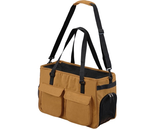 アイリスオーヤマ ソフトペットキャリーMサイズ マスタード PSC-490 1個（ご注文単位1個）【直送品】