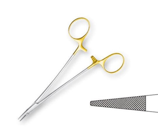 YDM 持針器(ベビー・クライルウッド) 150mm BA49S2 1本(ご注文単位1本)【直送品】