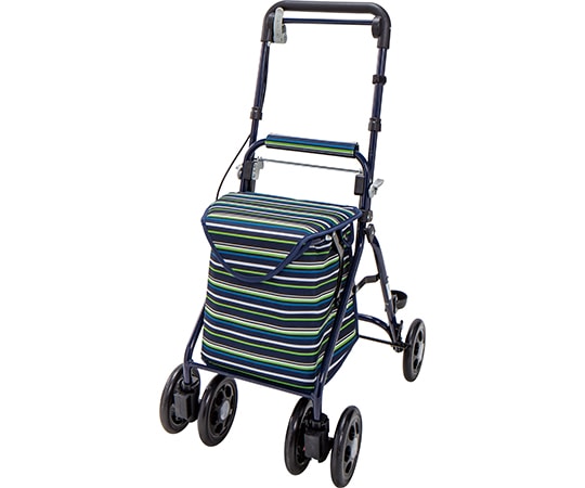 マキテック らくらくスリムバスケット ストライプネイビー YX-371SN 1台（ご注文単位1台）【直送品】