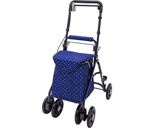 マキテック らくらくスリムバスケット ドットネイビー YX-371DN 1台（ご注文単位1台）【直送品】