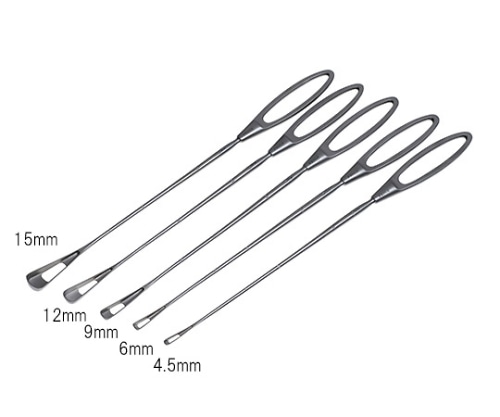 日本フリッツメディコ 有窓鈍匙 4.5mm G320-1001 1個（ご注文単位1個）【直送品】