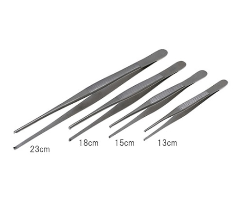 日本フリッツメディコ 一般外科ピンセット 小波 23cm 有鈎 E431-637 1本（ご注文単位1本）【直送品】