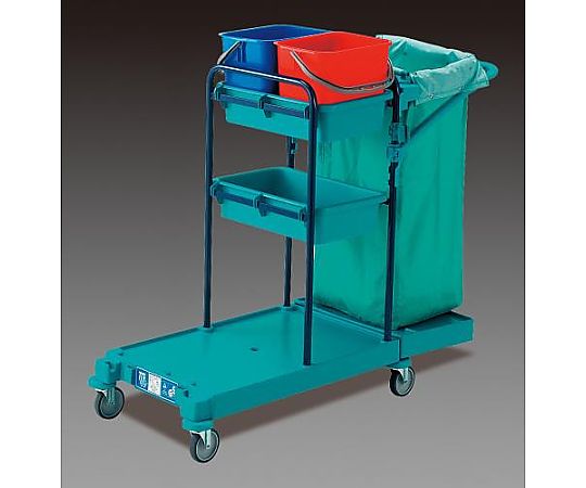 エスコ 510x1170x1020mm ビルメンカート EA928CE-36 1台(ご注文単位1台)【直送品】