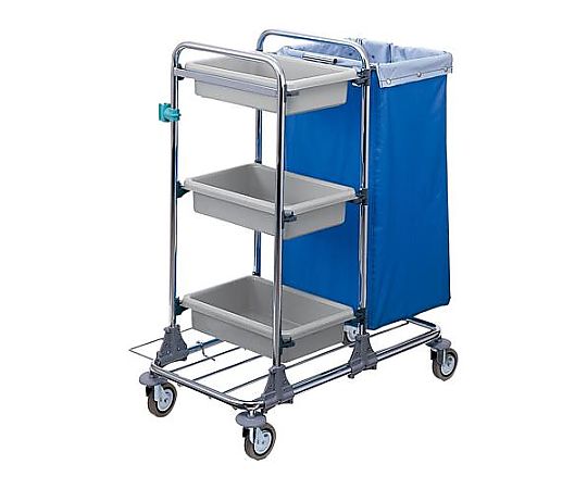 エスコ 470x830x1040mm 清掃用カート EA928CF-6 1台（ご注文単位1台）【直送品】