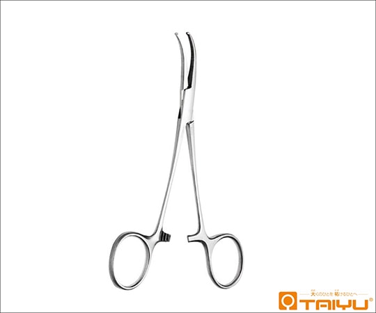 TAIYU（大祐医科工業） ダンディ側弯表皮鉗子 側弯 有鈎 BOX 全長15cm TY-796 1本（ご注文単位1本）【直送品】