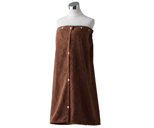 フィフティ・ヴィジョナリー マイクロファイバーラップガウン(ブラウン) 1枚 TRM-001-BR 1枚(ご注文単位1枚)【直送品】