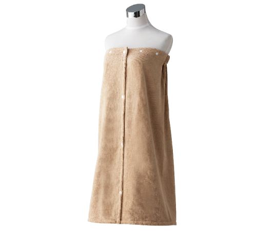 フィフティ・ヴィジョナリー マイクロファイバーラップガウン(キャメル) 1枚 TRM-001-CAM 1枚(ご注文単位1枚)【直送品】