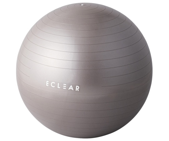 エレコム バランスボール 65cm HCF-BB65GY 1個（ご注文単位1個）【直送品】