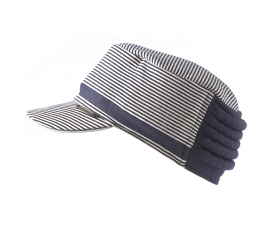 特殊衣料 abonet+JARI キャップ ストライプ ネイビー Sサイズ 2084 1個（ご注文単位1個）【直送品】