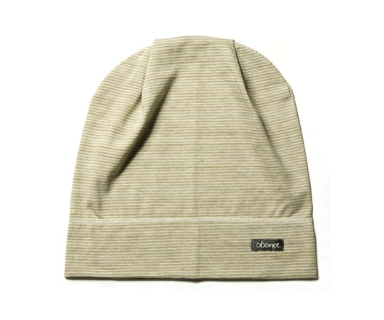 特殊衣料 abonetソフト スムースキャップ1 ストライプグリーン Mサイズ 2048 1個（ご注文単位1個）【直送品】